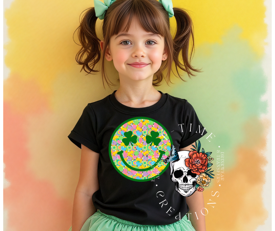 Clover Smiley face kids shirt