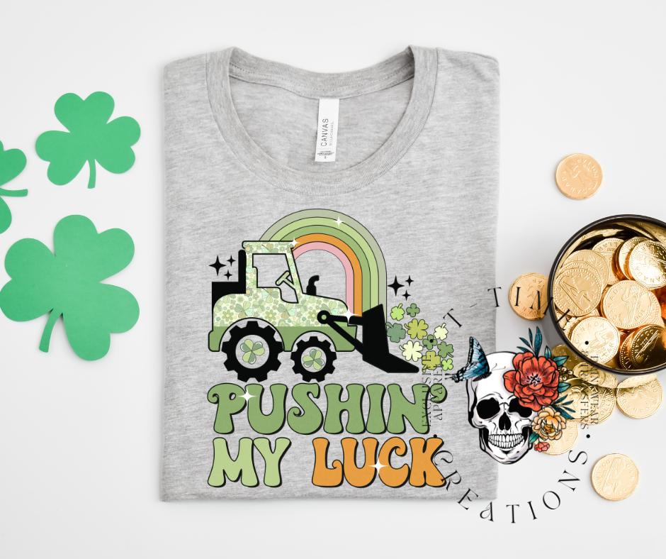 Pushin my luck kids' shirt