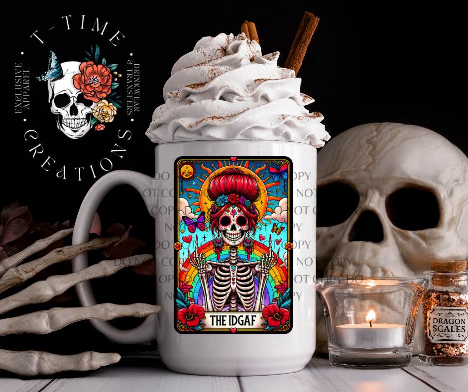 The IDGAF tarot 15oz mug