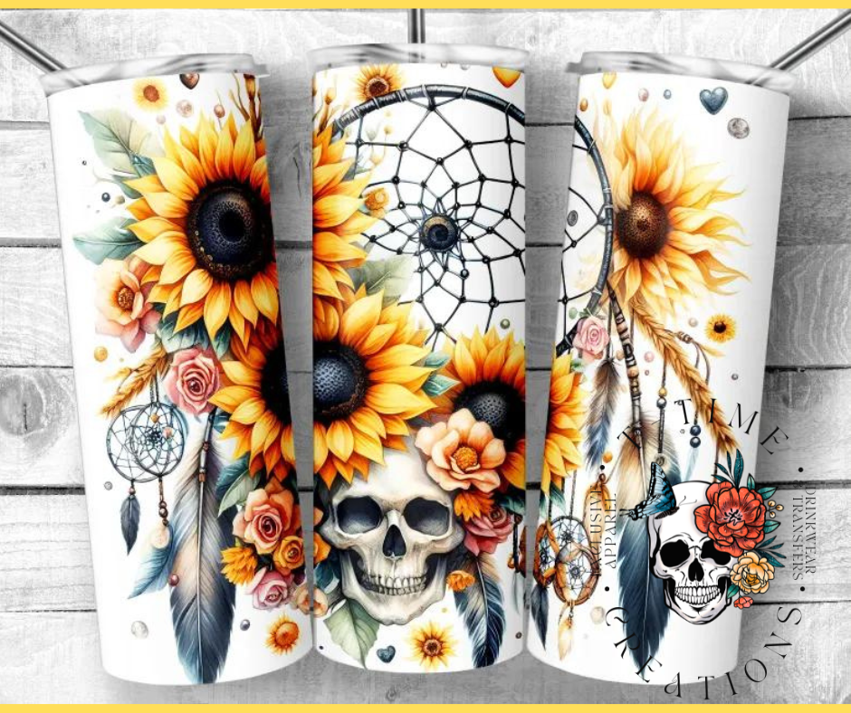 Sunflower Dreamcatcher Boho 20oz Tumbler