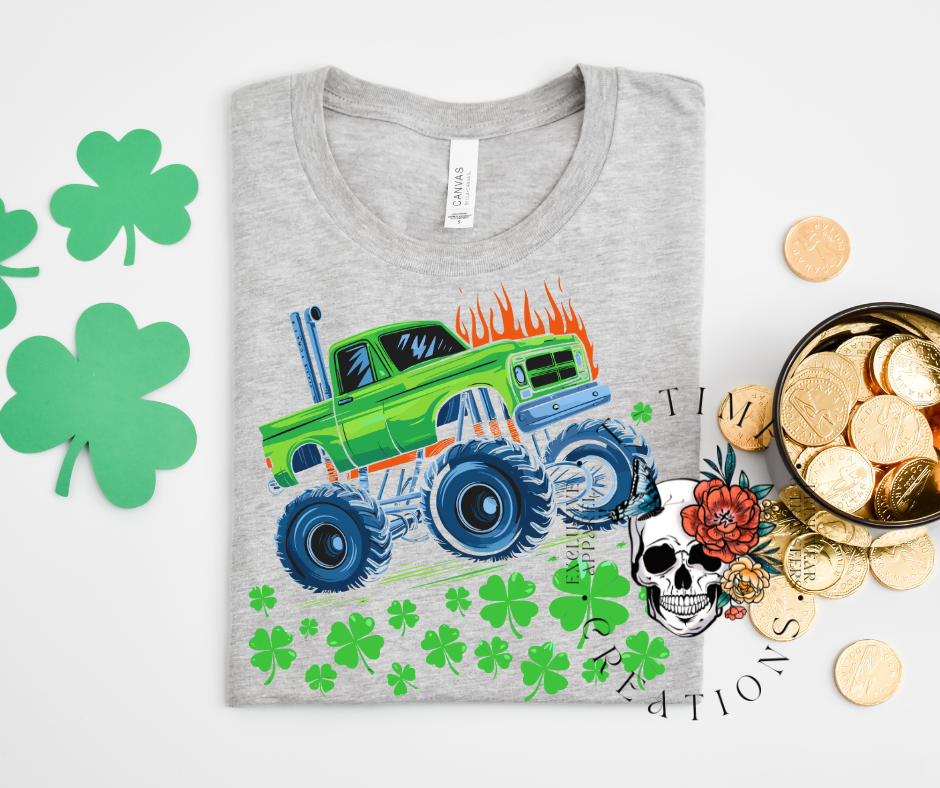 Clover Monster Truck kids' shirt