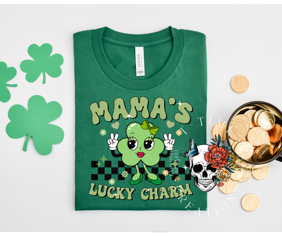 Mamas lucky charm kids' shirt