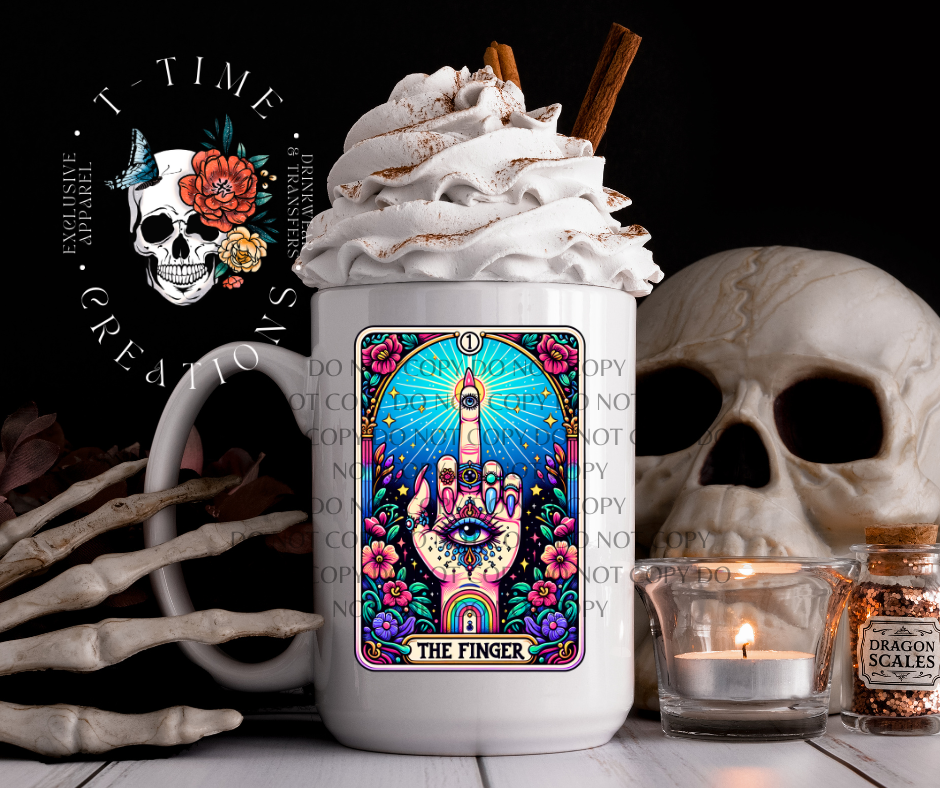 The Finger tarot 15oz mug