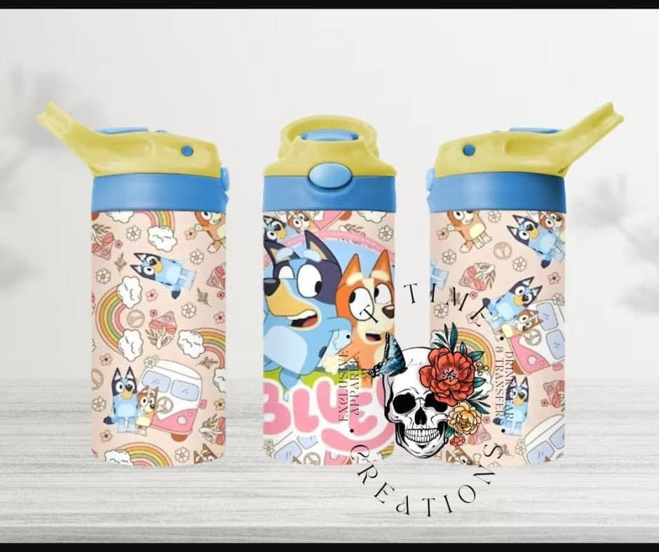 Rainbow froends 12oz Double Wall Insulated Kids Tumbler with Handle