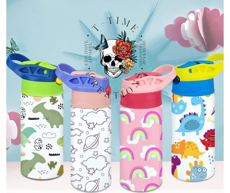 Custom 12oz Double Wall Insulated Kids Tumbler with Handle