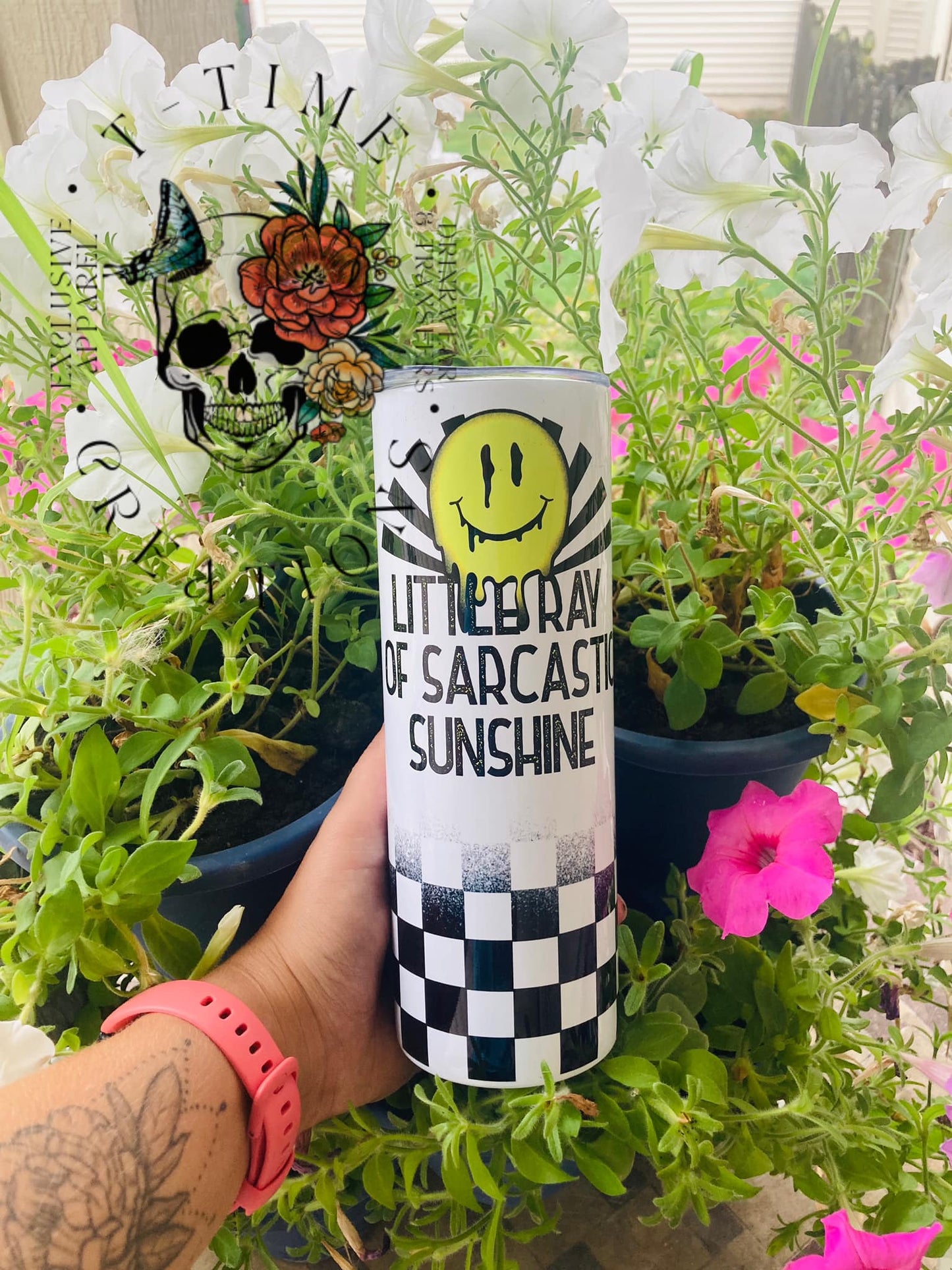 LITTLE RAY OF SARCASTIC SUNSHINE 20oz TUMBLR