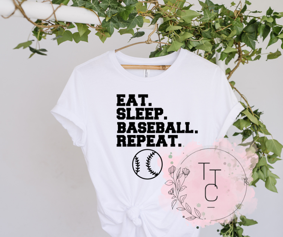 Eat sleep baseball repeat