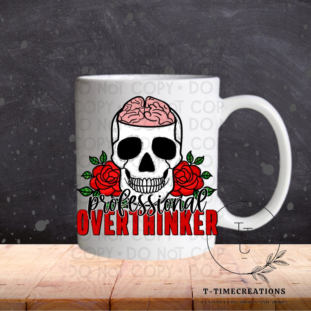 Professional Overthinker Skull - SUBLIMATION TRANSFER