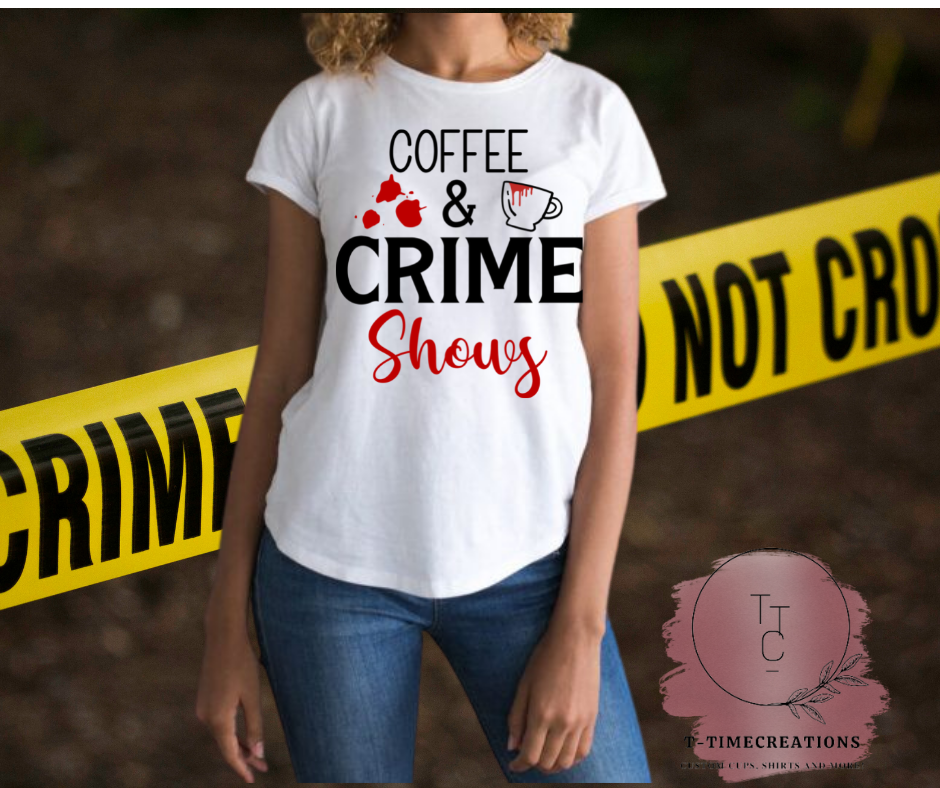 Coffee and true crime shows