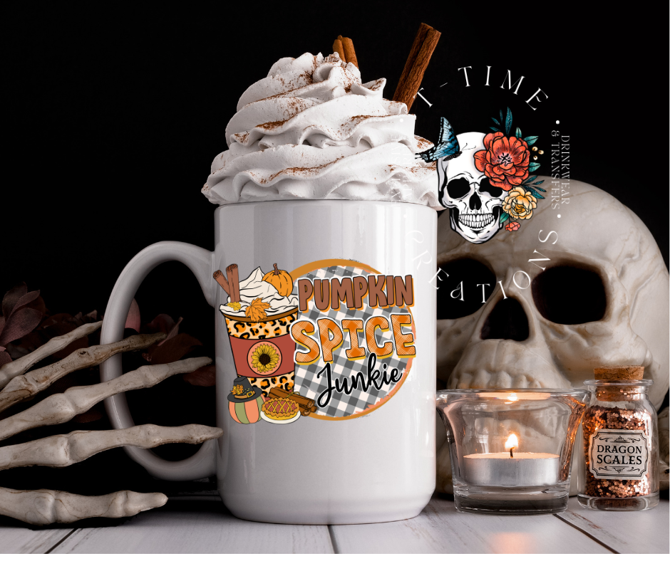 Pumpkin spice junkie 16oz Mug