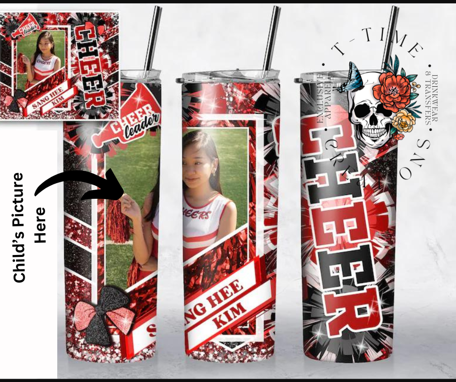 CUSTOM Cheer MOM 20oz Tumbler