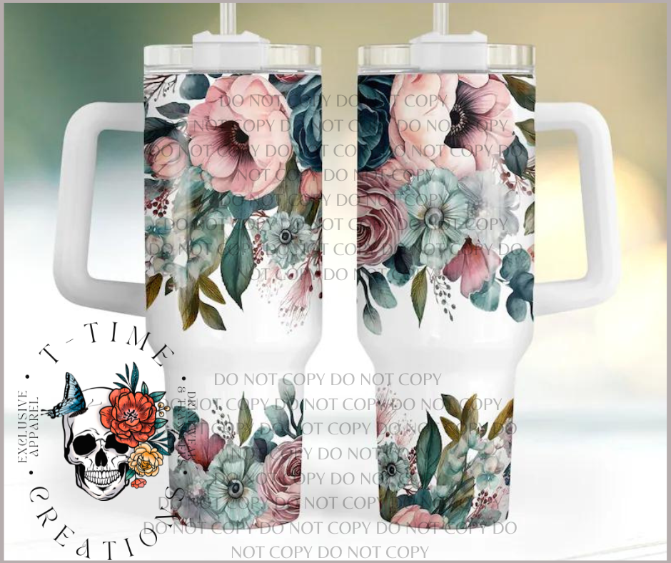 Floral 30oz Sublimation Tumbler