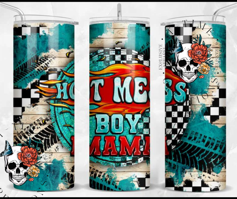 Hot Mess Boy MAMA 20oz Sublimation Tumbler