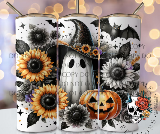 Sunflowers and Bats 20oz Sublimation Tumbler