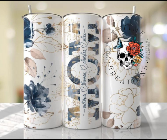 CUSTOM Mom Tumbler with names 20oz Sublimation Tumbler