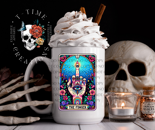 The Finger  tarot 15oz mug