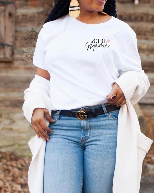 GIRL MAMA Adult TShirt