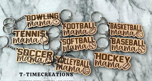 Wooden Mama Keychains