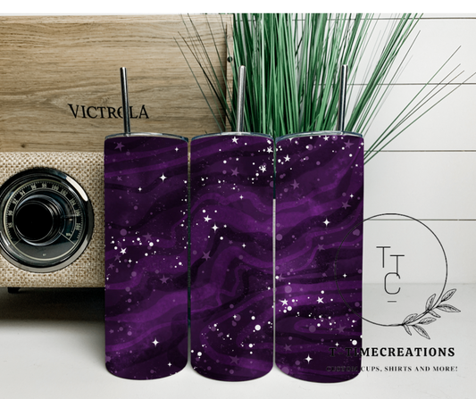 Purple galaxy Sublimation Tumblr