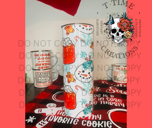 Snowman Hotcoco 20oz tumblr