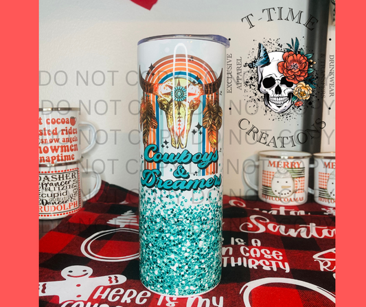 Cowboys and Dreamers 20oz tumblr