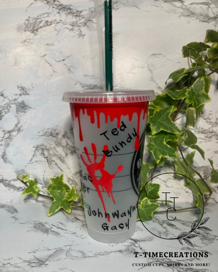 True Crime Starbucks Cold Cup