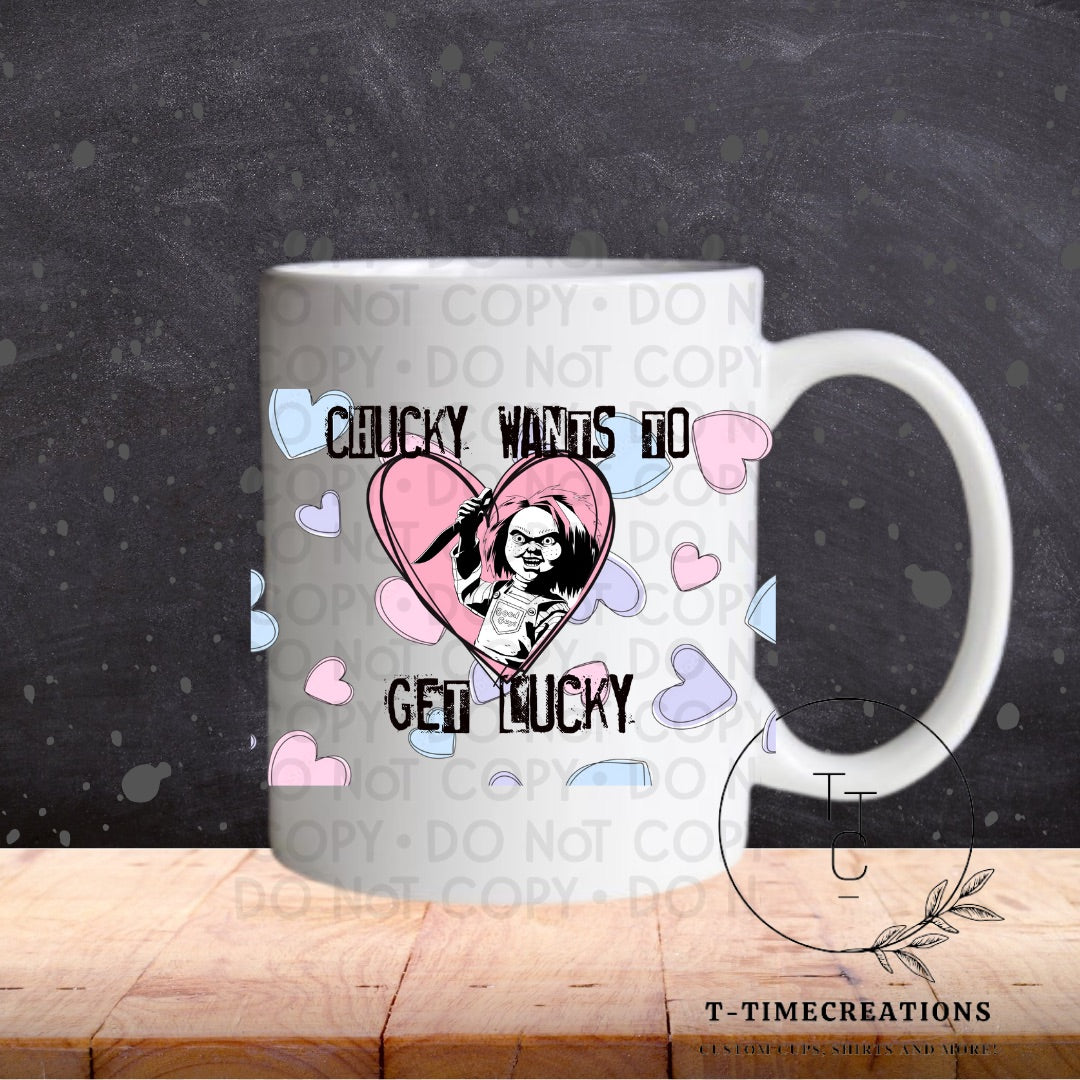 Chicly wants to get lucky  - SUBLIMATION TRANSFER